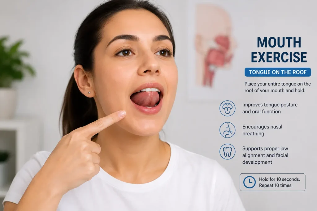 Mouth exercises for improving oral muscle function