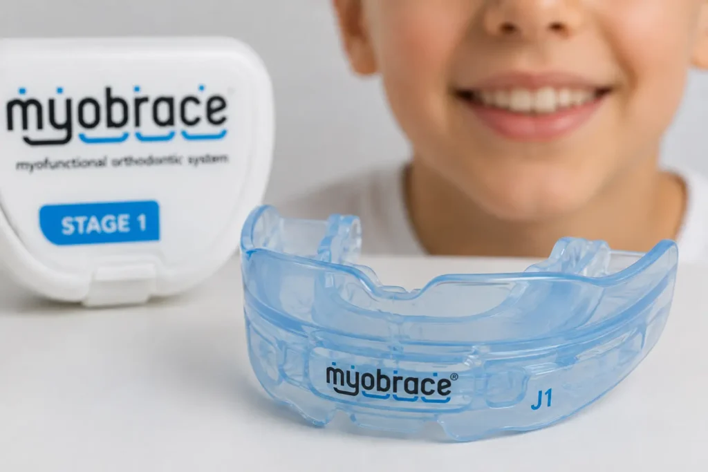 Myobrace treatment appliance for oral development